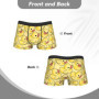 Duck seamless pattern rubber duck Underwear Men Panties Custom Novelty Boxershorts Trenky Shorts Briefs Plus Size