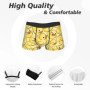 Duck seamless pattern rubber duck Underwear Men Panties Custom Novelty Boxershorts Trenky Shorts Briefs Plus Size