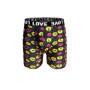 Men Shorts Underpants Black Fashion Lips and Hearts Printed Boxers Sports Casual Soft Smooth Valentine's Day gift underwear