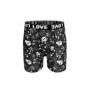 Men Shorts Underpants Black Fashion Lips and Hearts Printed Boxers Sports Casual Soft Smooth Valentine's Day gift underwear