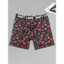Men Shorts Underpants Black Fashion Lips and Hearts Printed Boxers Sports Casual Soft Smooth Valentine's Day gift underwear