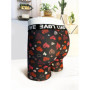 Men Shorts Underpants Black Fashion Lips and Hearts Printed Boxers Sports Casual Soft Smooth Valentine's Day gift underwear