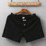 Sexy Men Cotton Boxer Briefs Pouch Shorts Trunks Underpants Panties Mesh Summer Home Shorts Men's Sports Fitness Boxers Shorts