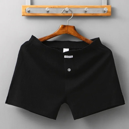 Sexy Men Cotton Boxer Briefs Pouch Shorts Trunks Underpants Panties Mesh Summer Home Shorts Men's Sports Fitness Boxers Shorts