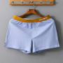 Sexy Mens Cotton Boxers Summer Homewear Soft Skin-friendly Shorts Trunks Loose Patchwork Underwear Solid Swim Underpants Lingeri
