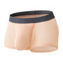 Men's Pouch Separate Underpants Ultrathin Ice Silk Boxers Breathable Panties Summer Cool Boxer Male Plus Size Slip Homme
