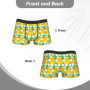 Cute Duck With Flowers Underwear Men Boxer Brief Comfortable Boxer Shorts Quality Print Plus Size Panties