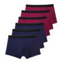 6pcs/Set Black Boxer Men Underwear Bamboo Men's Panties Shorts Breathable Underpants Man Comfortable Sexy Boxers & Briefs Men