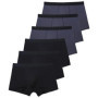 6pcs/Set Black Boxer Men Underwear Bamboo Men's Panties Shorts Breathable Underpants Man Comfortable Sexy Boxers & Briefs Men