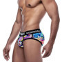Sexy Men Underwear Briefs Graffiti Jockstrap Panties Underpants Low Waist Butt Lifter Male Underwear