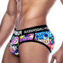 Sexy Men Underwear Briefs Graffiti Jockstrap Panties Underpants Low Waist Butt Lifter Male Underwear