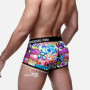 Sexy Men Underwear Briefs Graffiti Jockstrap Panties Underpants Low Waist Butt Lifter Male Underwear
