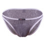 3PCS Lace Convex Briefs Men's Briefs Transparent Sexy Low Waist Mesh Quick-drying Solid Color Breathable Men Underwear