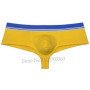 Men's Bikini Briefs Cotton Underwear Brazilian Hipster Contour Pouch Low Rise Bikini Beach Tangas Sporty High Cut Cheeky Briefs