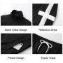 CHRLCK Men's Running Sportswear Suits Breathable Reflective Clothes Sports Joggers Training Gym Fitness Tracksuit Sets Men