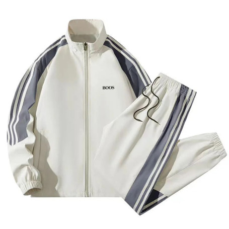 2025 Men Tracksuit Casual Joggers Hooded Sportswear Jackets And Pants 2 Piece Sets Hip Hop Running Sports Suit