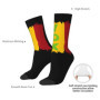 Custom Spain Vox Dress Socks for Men Women Warm Funny Novelty Spanish Flag Crew Socks