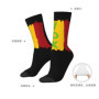 Custom Spain Vox Dress Socks for Men Women Warm Funny Novelty Spanish Flag Crew Socks