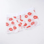 Mid Waist " Lips " Printed Men Transparent Mesh Boxers Underwear Plus Size Sexy U Pouch Trunk Shorts for Gift