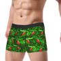 Flat Style Crocodile Seamless Pattern Boxer Brief Underwear High Quality Male Sexy Soft Boxer Shorts Printed Plus Size Panties