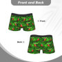 Flat Style Crocodile Seamless Pattern Boxer Brief Underwear High Quality Male Sexy Soft Boxer Shorts Printed Plus Size Panties