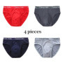 4Pcs Men's Briefs Mesh Silk Men's Underwear New 2020 Panties Men Bamboo Fiber Mens Bodysuit Male Comfortable Solid Underpants