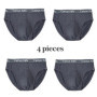 4Pcs Men's Briefs Mesh Silk Men's Underwear New 2020 Panties Men Bamboo Fiber Mens Bodysuit Male Comfortable Solid Underpants