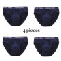 4Pcs Men's Briefs Mesh Silk Men's Underwear New 2020 Panties Men Bamboo Fiber Mens Bodysuit Male Comfortable Solid Underpants