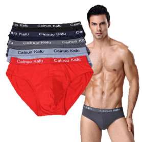 5Pcs/lot Breathable Men Underwear Men Briefs Male Large size L-7XL Male Comfortable Solid Underpants Fashion Men Panties