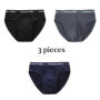 3Pcs/Lot Men's panties Silk Men's Underwear New Briefs Men Bamboo Fiber Mens Bodysuit Male Comfortable Solid Underpants
