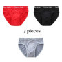 3Pcs/Lot Men's panties Silk Men's Underwear New Briefs Men Bamboo Fiber Mens Bodysuit Male Comfortable Solid Underpants