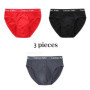 3Pcs/Lot Men's panties Silk Men's Underwear New Briefs Men Bamboo Fiber Mens Bodysuit Male Comfortable Solid Underpants