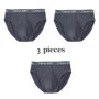 3Pcs/Lot Men's panties Silk Men's Underwear New Briefs Men Bamboo Fiber Mens Bodysuit Male Comfortable Solid Underpants
