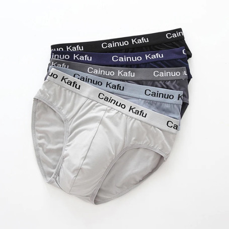 3Pcs/Lot Men's panties Silk Men's Underwear New Briefs Men Bamboo Fiber Mens Bodysuit Male Comfortable Solid Underpants