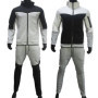 Autumn Men's Hooded Running Sets Patchwork Casual Tracksuits Zipper Jacket+Pants 2Pcs Sets Male Slim Gym Sportswear Jogging Suit