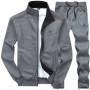 Tracksuits Men Polyester Sweatshirt Sporting Fleece 2026 Gyms Spring Jacket + Pants Casual Men's Track Suit Sportswear Fitness