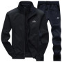 Tracksuits Men Polyester Sweatshirt Sporting Fleece 2026 Gyms Spring Jacket + Pants Casual Men's Track Suit Sportswear Fitness