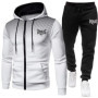 Mens Essential Tracksuit Zipper Hoodie Jogger Pants Daily Casual Sportswear Urban Fashion Outfit Fall Winter Training Sport Suit