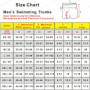 New Swimming Men's Swim Jammer Swimsuit Shorts Funny Athletic Training Trunks Jammer Swimwear Beach Tights Shorts Quick Dry Surf