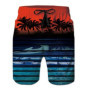 New Summer Beach Pants Men Shorts Trend Stitching Loose Casual Straight Shorts Quick-Drying Lace-Up Surfing Swimming Pants