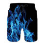 New Summer Beach Pants Men Shorts Trend Stitching Loose Casual Straight Shorts Quick-Drying Lace-Up Surfing Swimming Pants
