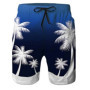 New Summer Beach Pants Men Shorts Trend Stitching Loose Casual Straight Shorts Quick-Drying Lace-Up Surfing Swimming Pants