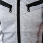 New Men's Hooded Sleeveless Vests Solid Color Slim Fit Casual Cardigan Outwear Male Vintage Waistcoat Streetwear Vest Hoodies