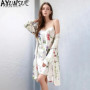 AYUNSUE 16MM 100 Mulberry Silk Nightwears for Ladies 2026 Spring Summer Sleepwear Set Bath Robe Sexi Night Dress Women 잠옷