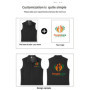 Waterproof Oxford fabric single-layer vest lapel solid color Sleeveless work uniform team uniform business causal custom vest