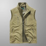 DIMUSI Summer Mens Multi-pocket Vests Casual Man Breathable Mesh Vest Sleeveless Jackets Man Outwear Fishing Waistcoats Clothing
