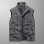 DIMUSI Summer Mens Multi-pocket Vests Casual Man Breathable Mesh Vest Sleeveless Jackets Man Outwear Fishing Waistcoats Clothing