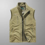 DIMUSI Summer Mens Multi-pocket Vests Casual Man Breathable Mesh Vest Sleeveless Jackets Man Outwear Fishing Waistcoats Clothing