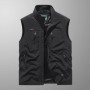 DIMUSI Summer Mens Multi-pocket Vests Casual Man Breathable Mesh Vest Sleeveless Jackets Man Outwear Fishing Waistcoats Clothing