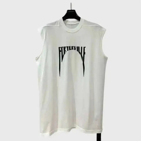 HKSH 2026 Spring Summer New Printed Vest Men Tide Dark Women Round Neck Loose Streetwear American Vintage Sleeveless Top HK3851